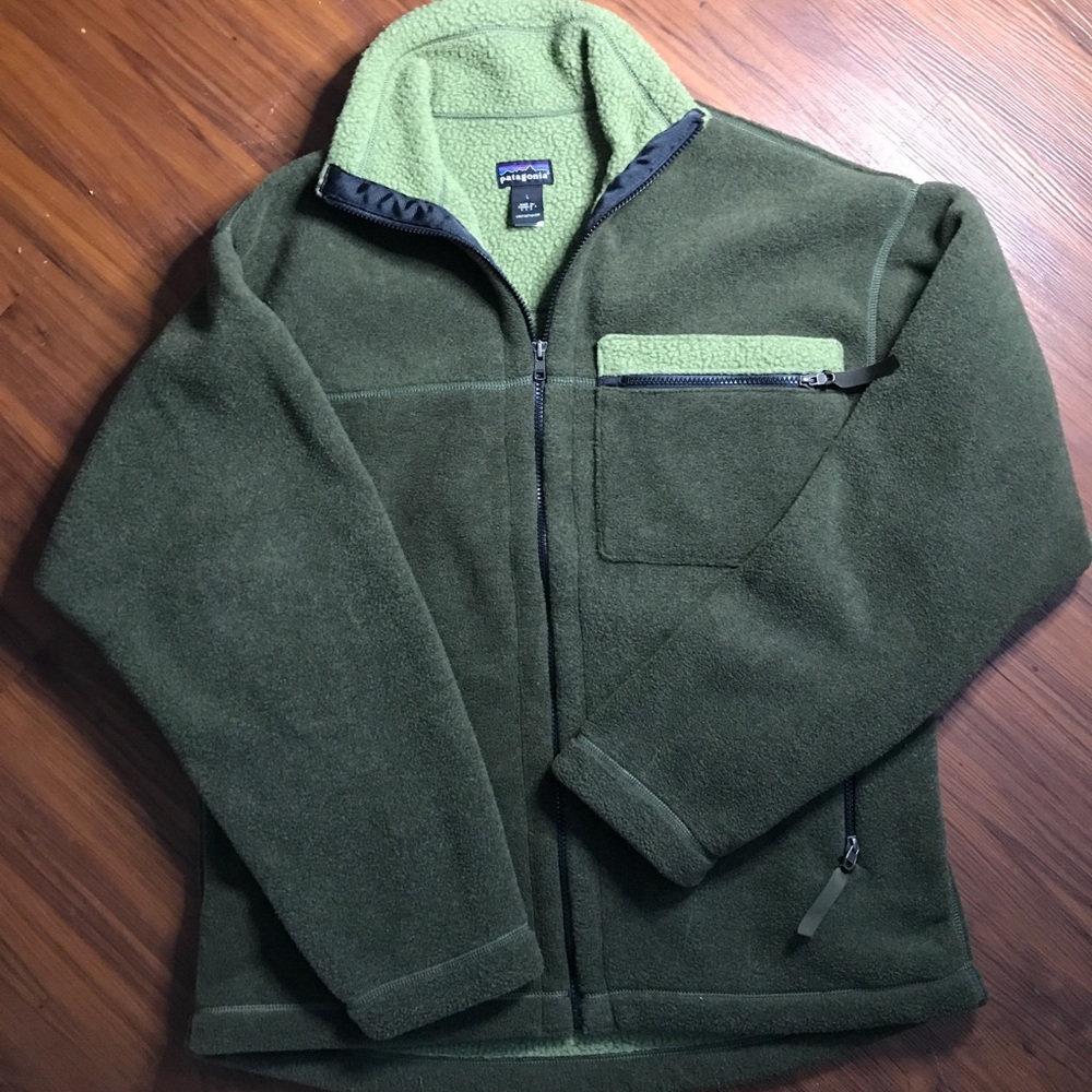 Men’s Patagonia Sherpa Fleece Full Zip Jacket VTG.